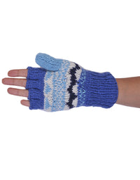 Tribal Pattern Woolen Hunter Gloves