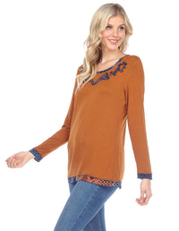 Palila Lace Design Full Sleeve Top