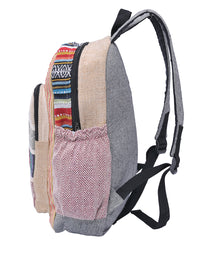 Multi-color Jacquard & Hemp Backpack