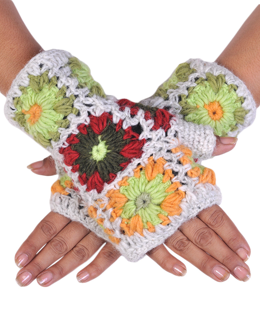 Crochet Woolen Handwarmer