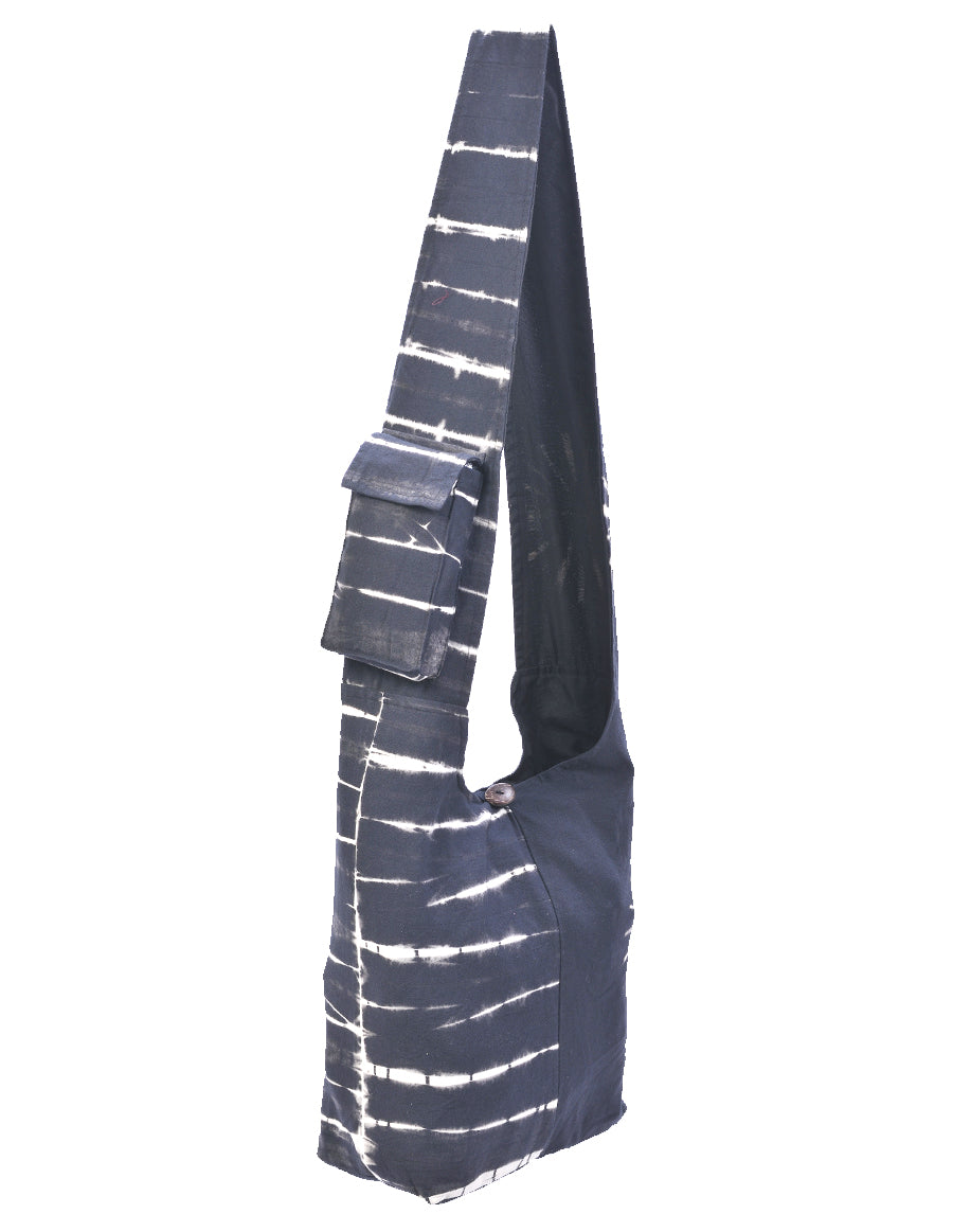 Black & Beige Tie Dye Bag