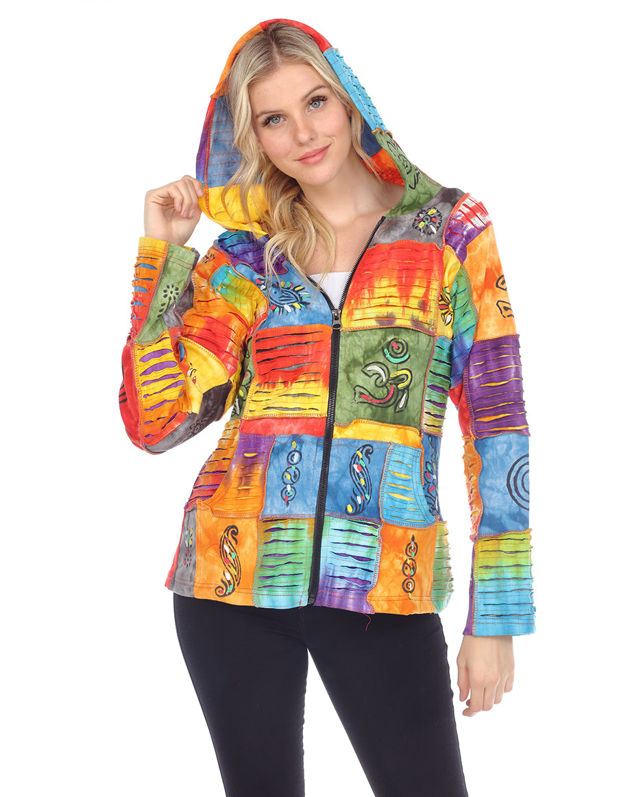 Patchwork & Rips Hooded Jackets (Plus also available) – shopdafe