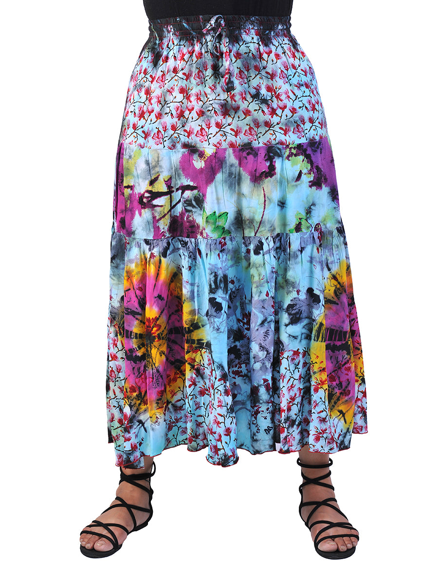 Rayon Printed Long Skirt