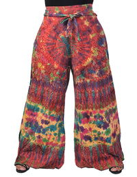 Cotton Full Embroidery Tie Dye Palazoo Pants