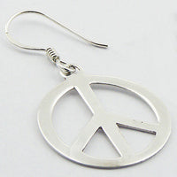 Peace Sterling Silver Earrings