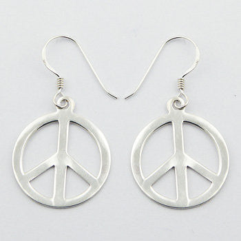 Peace Sterling Silver Earrings