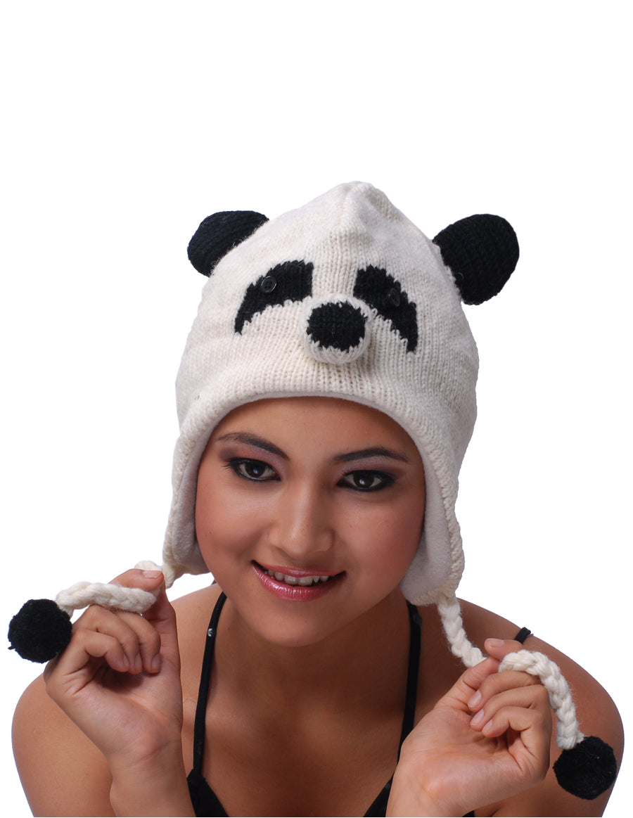 Panda Bear Woolen Hat