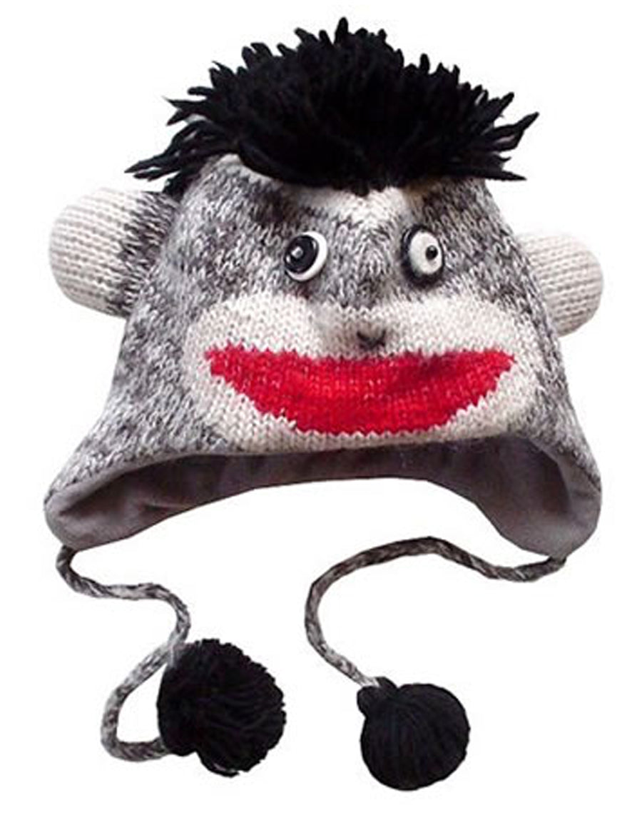 Sock Monkey Woolen Hat