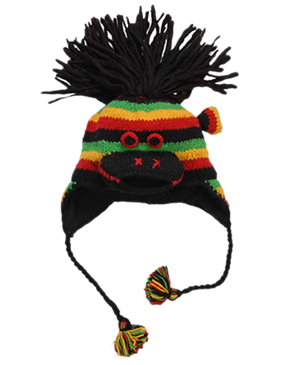 Rasta Monkey Woolen Hat