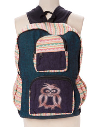 Owl Applique Tribal Backpack