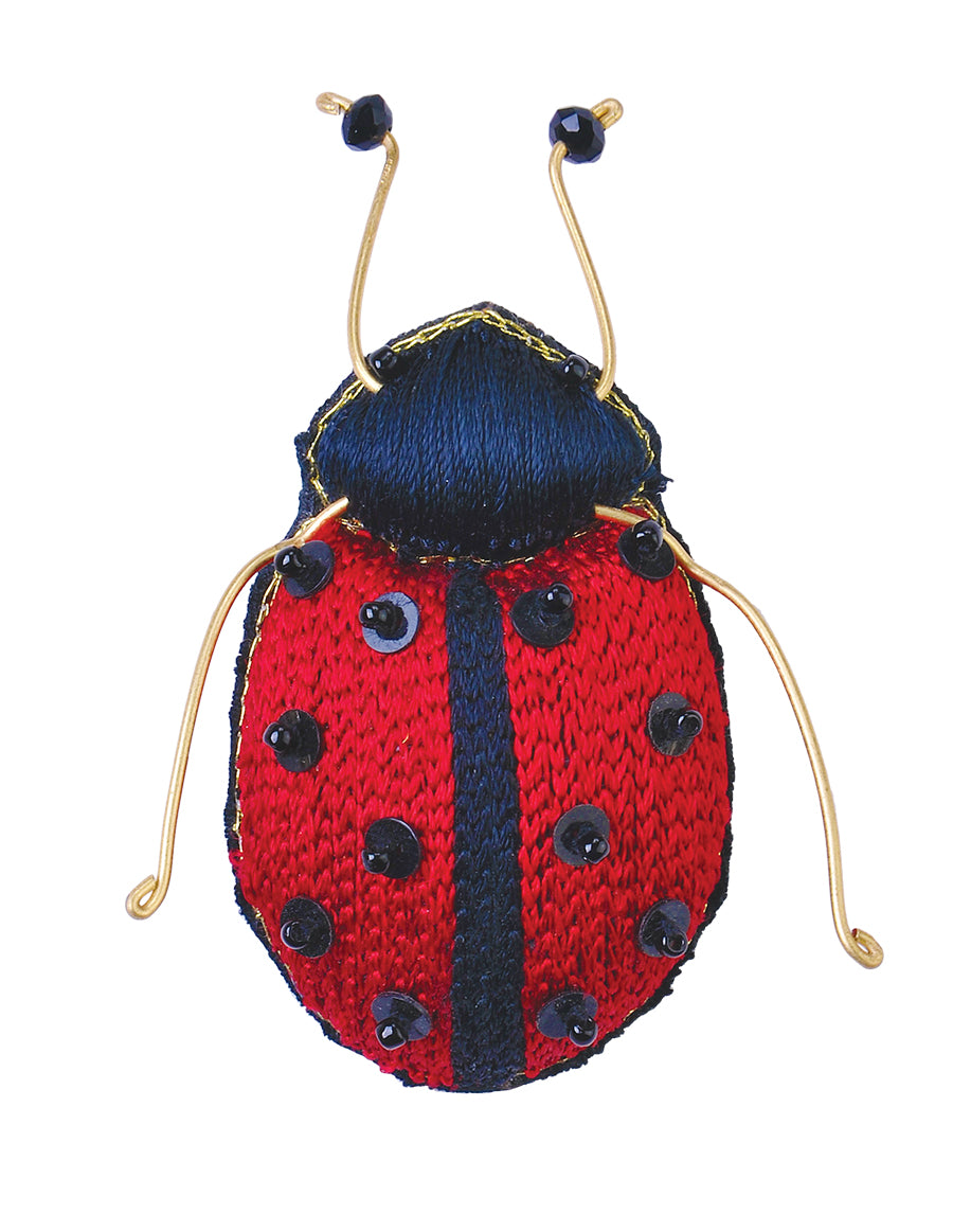 Lady Bug Insect Brooch