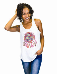 Feathers Dream Catcher Graphic Tank