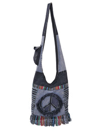 Peace & Fringes Hobo Bag